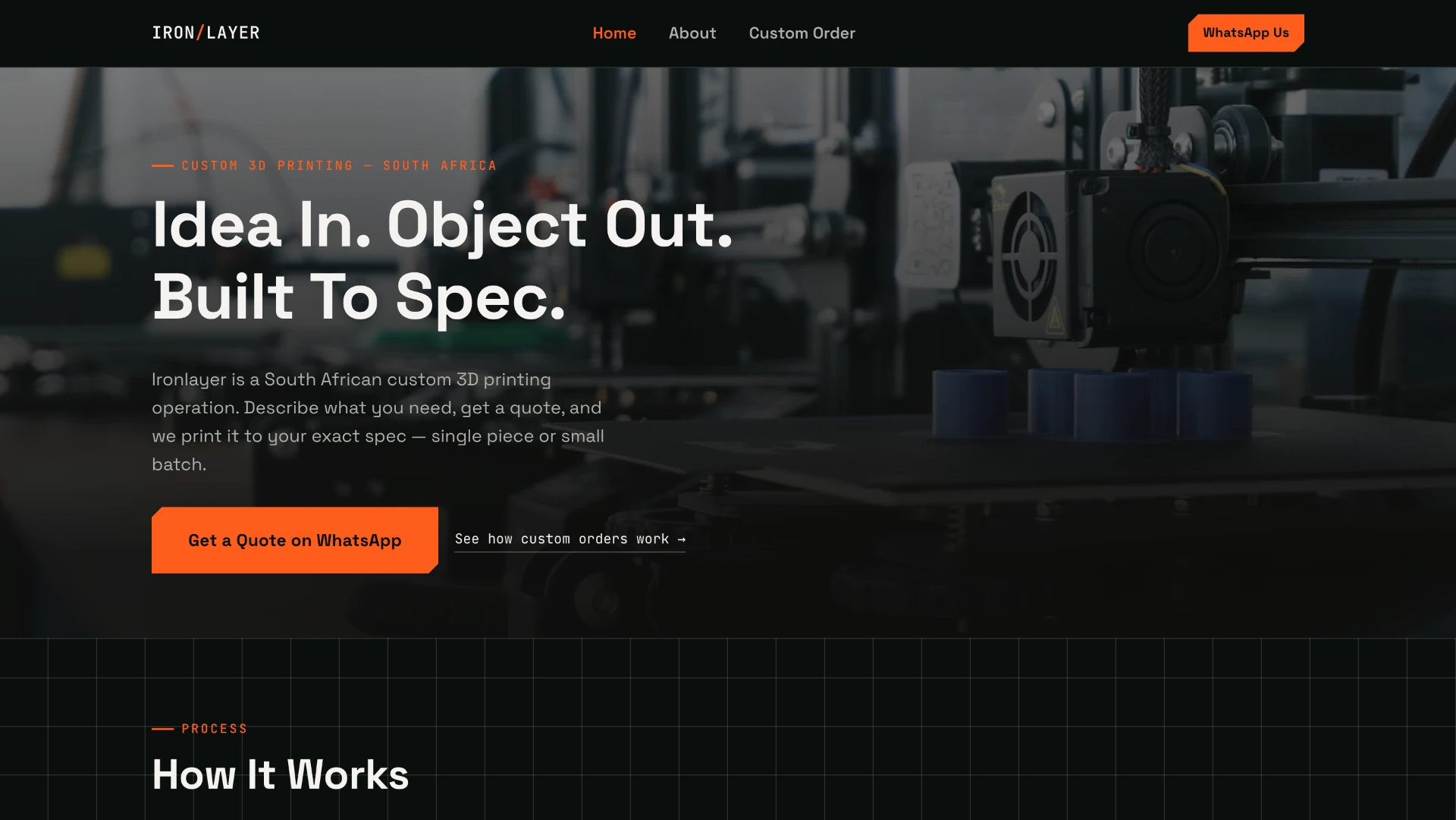 Ironlayer website homepage